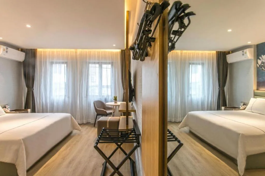 Bed in Magnotel Hotel Suzhou Shiquan Street Wangshiyuan