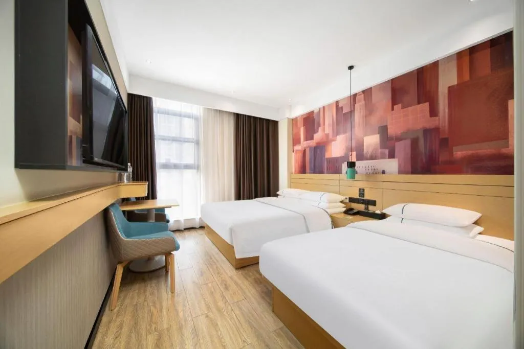 Bed in City Comfort Inn Wuhan Yuanlin Road Metro Station