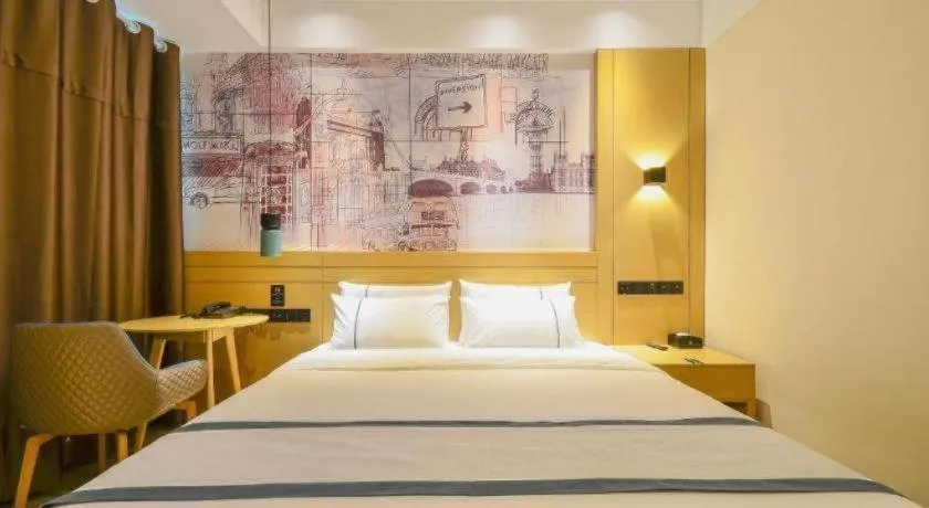 Bed in City Comfort Inn Wuhan Yuanlin Road Metro Station