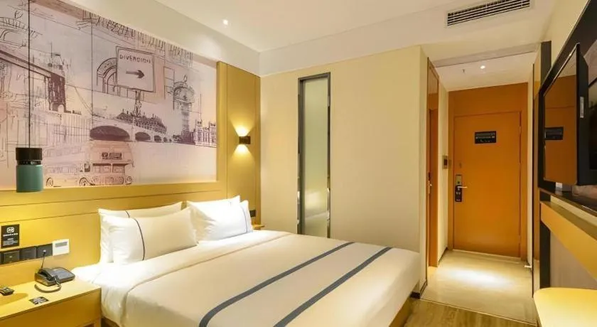 Bed in City Comfort Inn Wuhan Yuanlin Road Metro Station