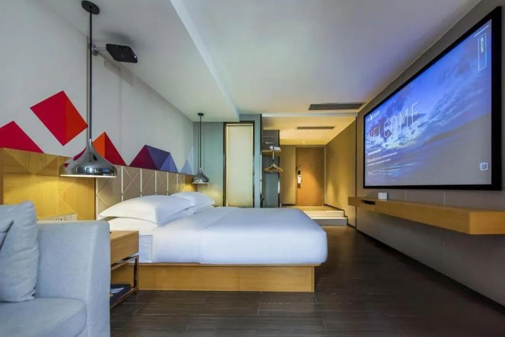 Bed in Borrman Hotel Guangzhou Quzhuang Metro Station