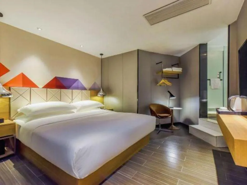 Bed in Borrman Hotel Guangzhou Quzhuang Metro Station