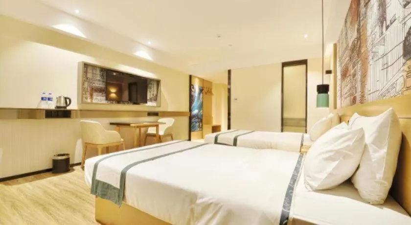 Bed in City Comfort Inn Wuhan Hankou Bei Light Rail Station