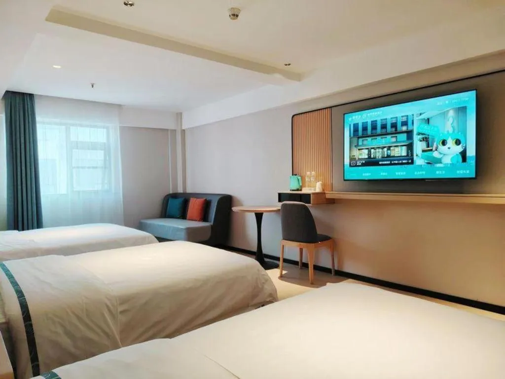 Bed in City Comfort Inn Wuhan Han'Nan Pedestrian Street