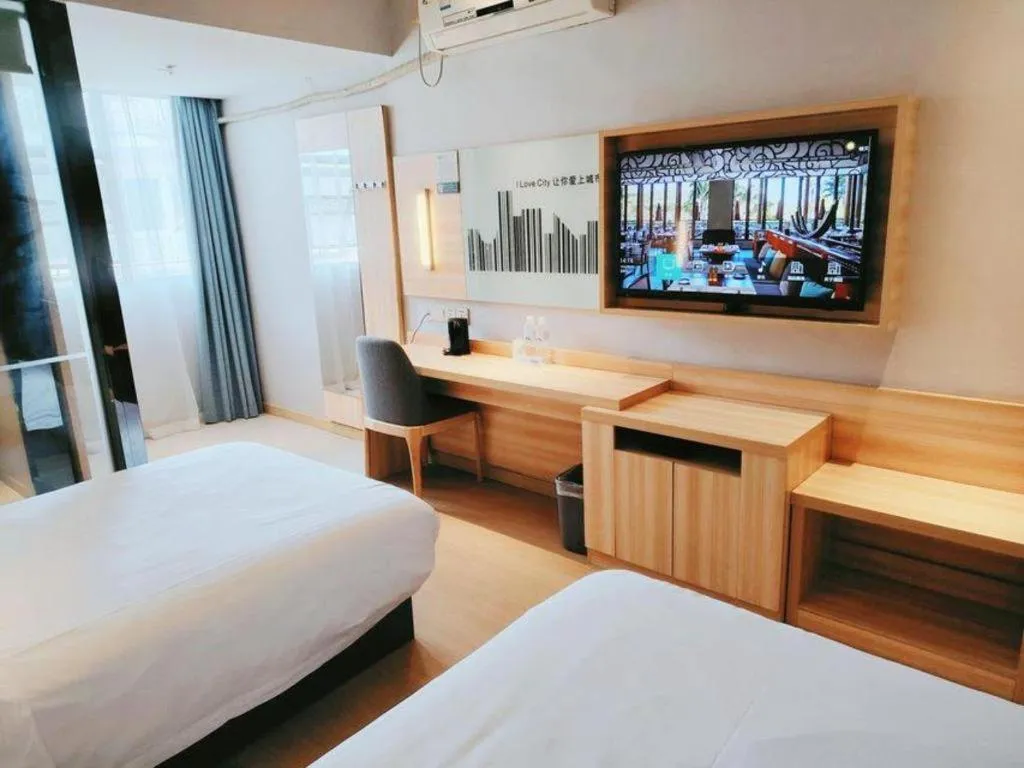 Bed in City Comfort Inn Wuhan Han'Nan Pedestrian Street