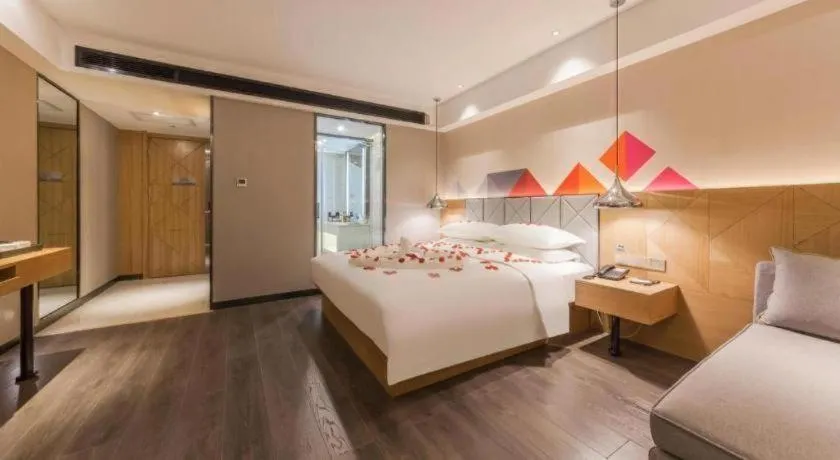 Bed in Borrman Hotel Kunming Dianchi South Asia Fengqingyuan