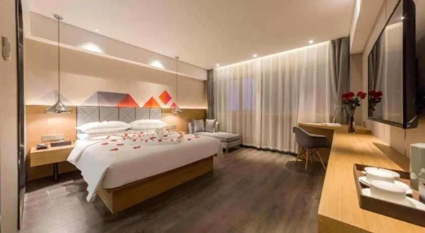 Bed in Borrman Hotel Kunming Dianchi South Asia Fengqingyuan