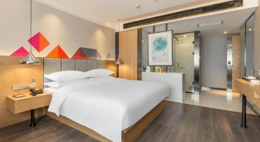 Bed in Borrman Hotel Kunming Dianchi South Asia Fengqingyuan