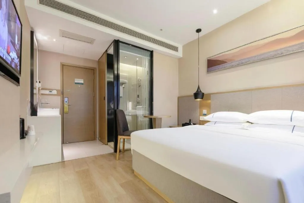 Bed in City Comfort Inn Wuhan Xudong Street Wangjiadun Metro Station