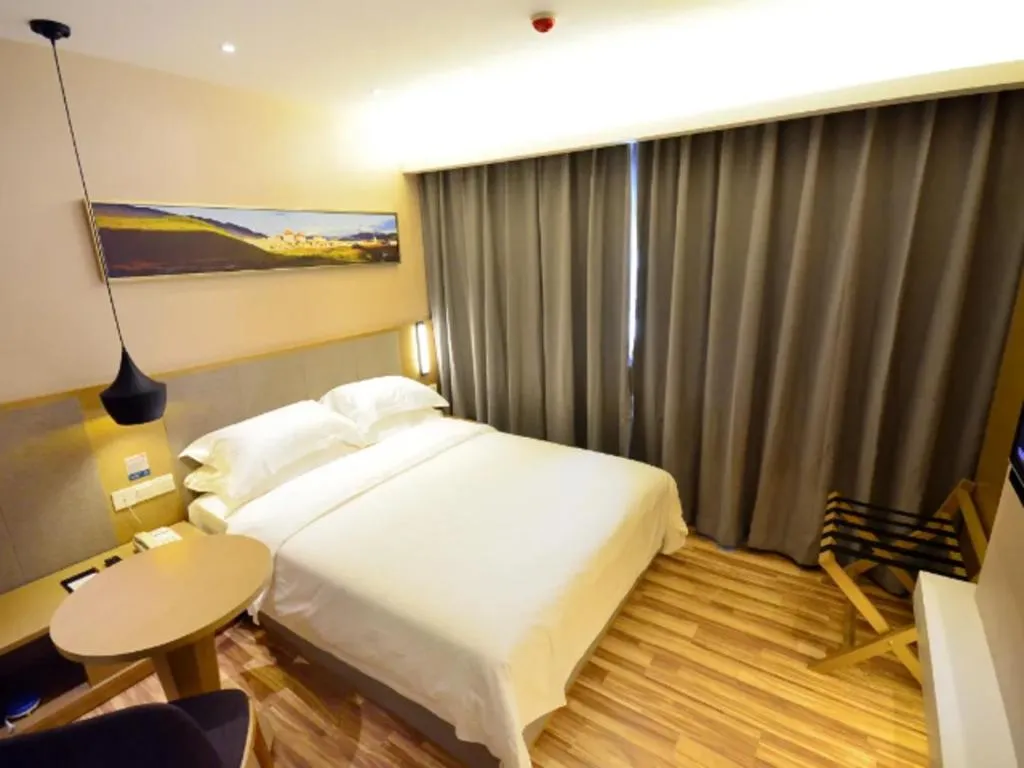 Bed in City Comfort Inn Wuhan Xudong Street Wangjiadun Metro Station