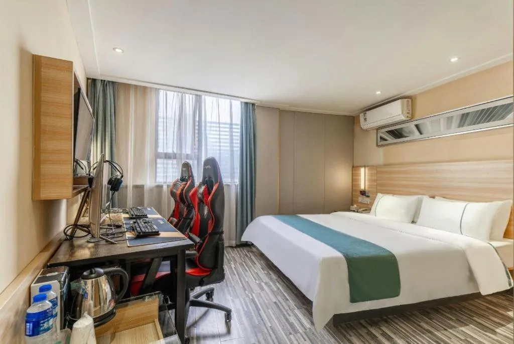 Bed in City Comfort Inn Wuhan Zongguan Metro Station