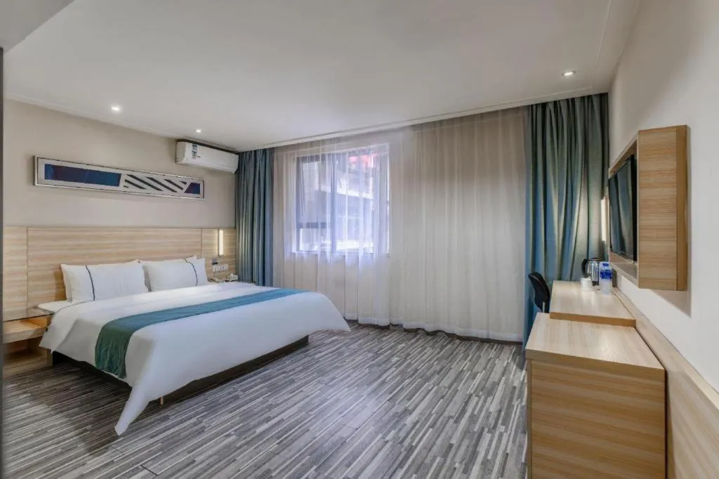 Bed in City Comfort Inn Wuhan Zongguan Metro Station