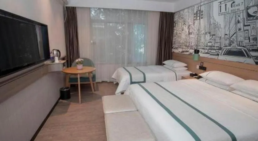 Bed in City Comfort Inn Guangzhou Shisanhang Shachong Metro Station