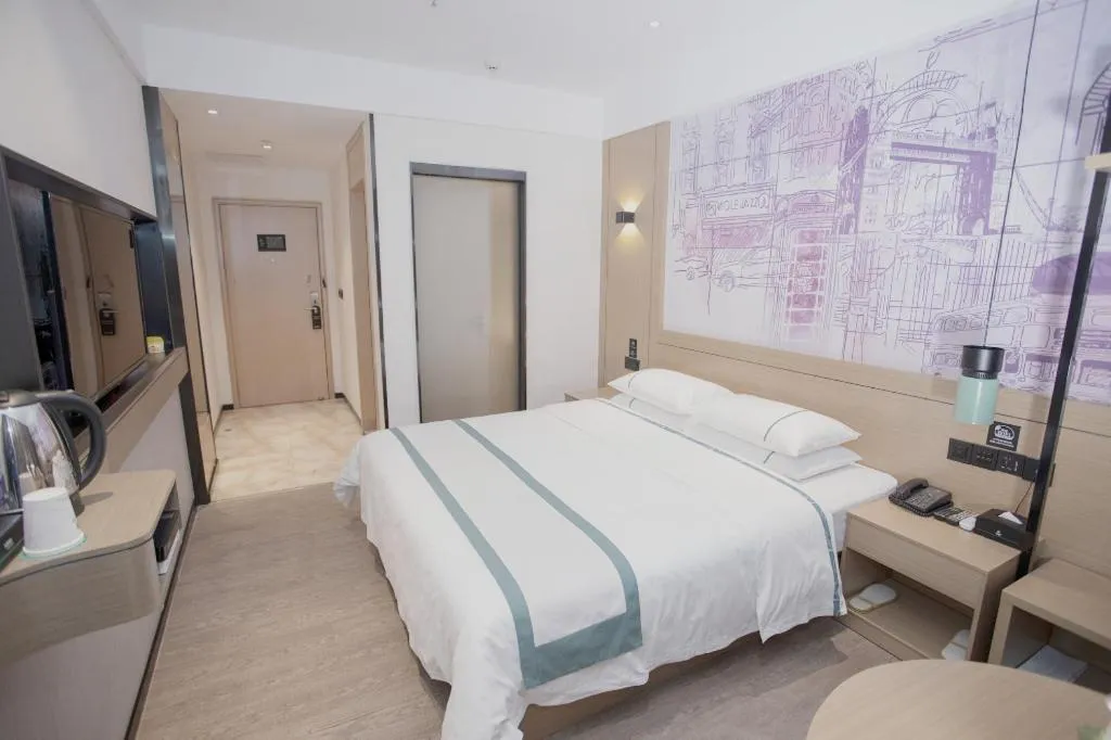 Bed in City Comfort Inn Guangzhou Shisanhang Shachong Metro Station