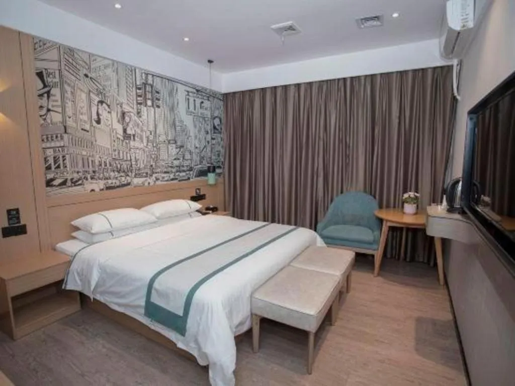 Bed in City Comfort Inn Guangzhou Shisanhang Shachong Metro Station