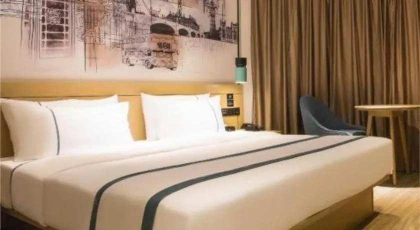 Bed in City Comfort Inn Guangzhou Shisanhang Shachong Metro Station