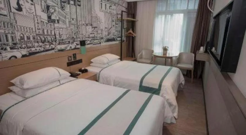 Bed in City Comfort Inn Guangzhou Shisanhang Shachong Metro Station