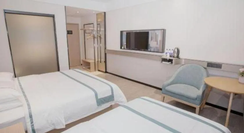 Bed in City Comfort Inn Guangzhou Shisanhang Shachong Metro Station