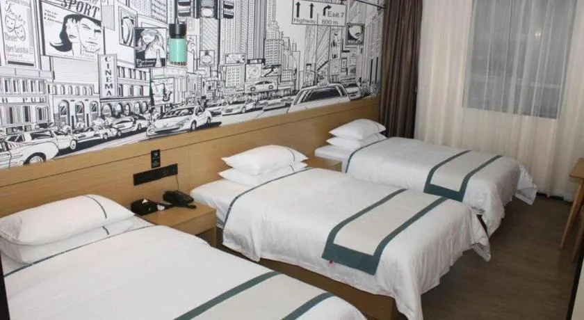 Bed in City Comfort Inn Guangzhou Shisanhang Shachong Metro Station