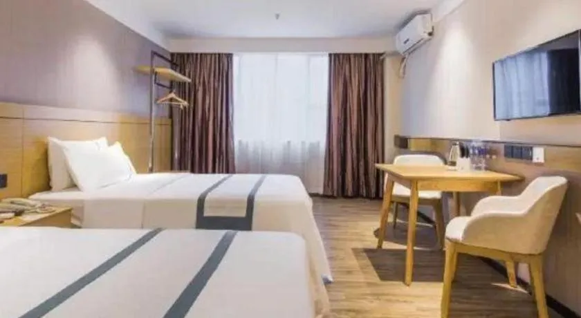 Bed in City Comfort Inn Guangzhou Shisanhang Shachong Metro Station