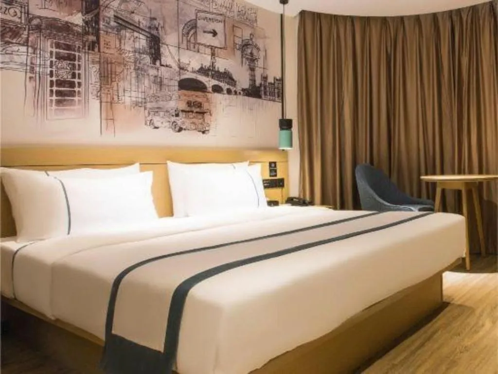 Bed in City Comfort Inn Guangzhou Shisanhang Shachong Metro Station