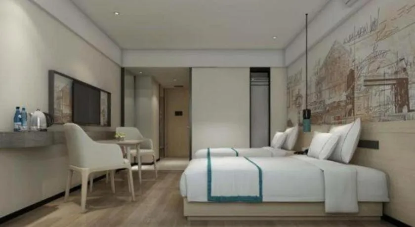 Bed in City Comfort Inn Guangzhou Shisanhang Shachong Metro Station