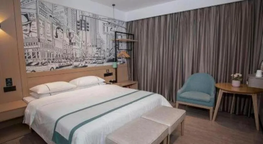 Bed in City Comfort Inn Guangzhou Shisanhang Shachong Metro Station