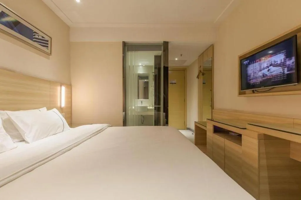 Bed in City Comfort Inn Wuhan Jiefang Avenue Xinrong Light Rail Station