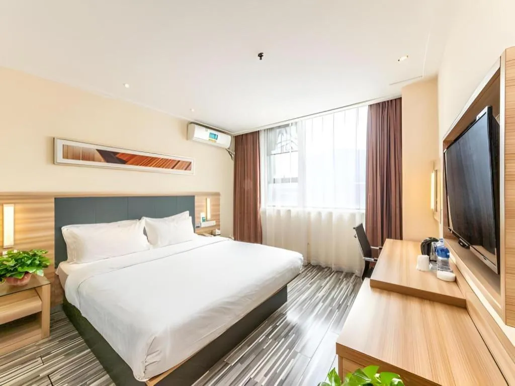 Bed in City Comfort Inn Zhengzhou Railway Station Erqi Square