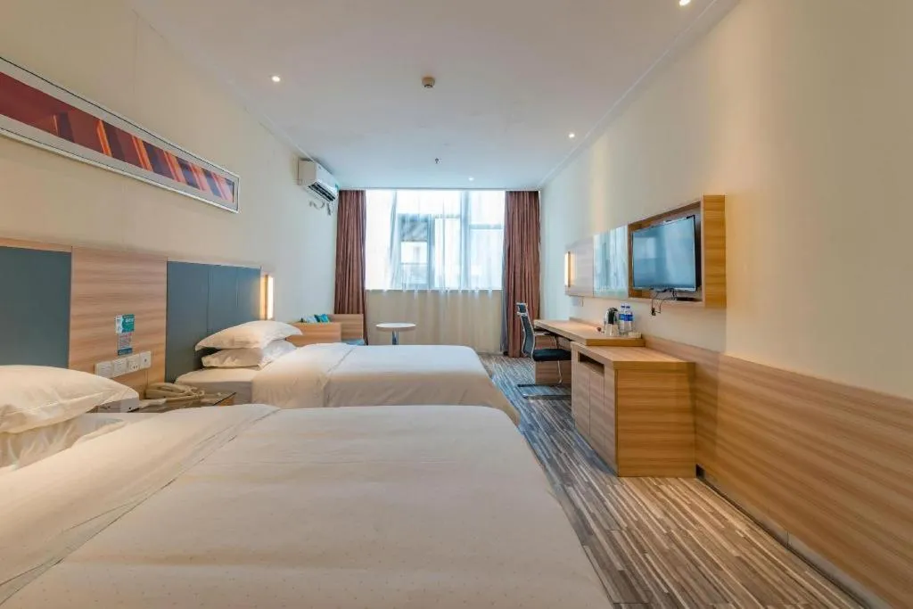 Bed in City Comfort Inn Zhengzhou Railway Station Erqi Square