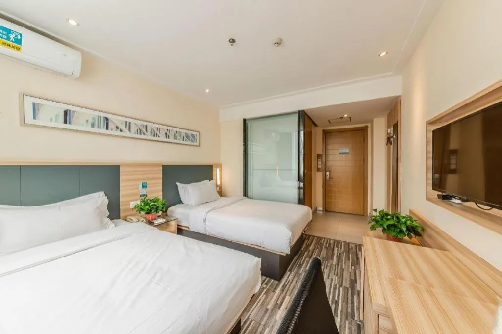 Bed in City Comfort Inn Zhengzhou Railway Station Erqi Square