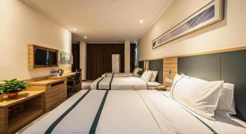 Bed in City Comfort Inn Zhengzhou Railway Station Erqi Square