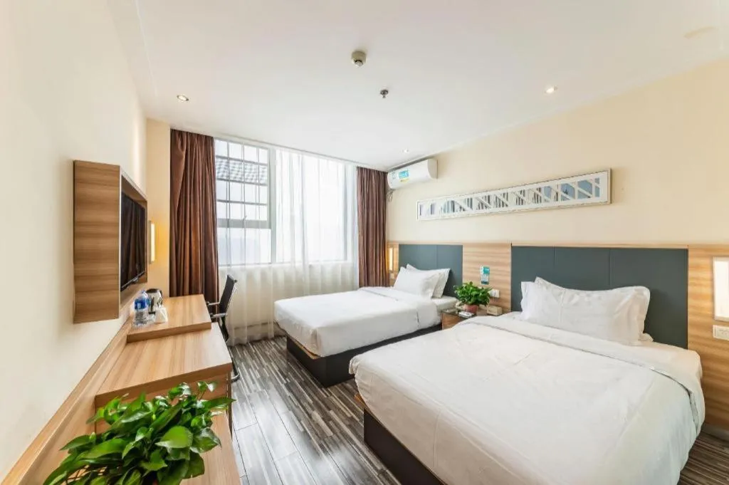 Bed in City Comfort Inn Zhengzhou Railway Station Erqi Square