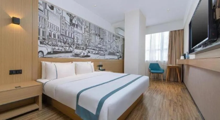 Bed in City Comfort Inn Zhongshan Nanqu Subdistrict Yong'an Square