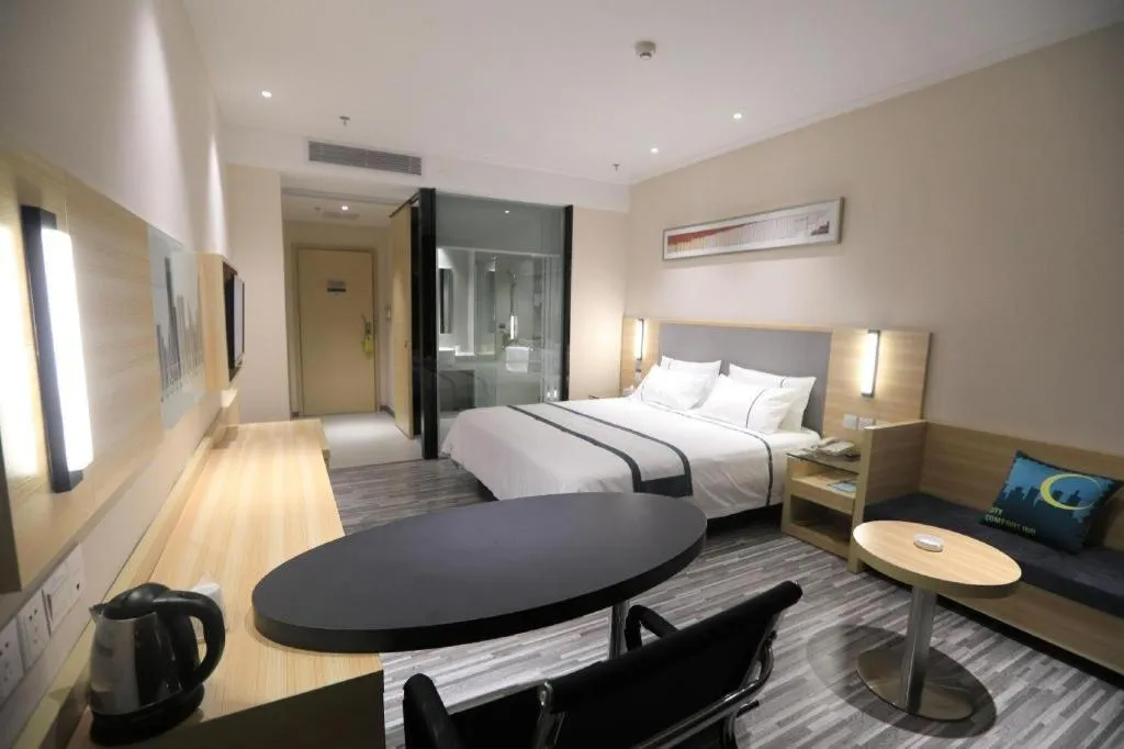 Bed in City Comfort Inn Zhongshan Nanqu Subdistrict Yong'an Square