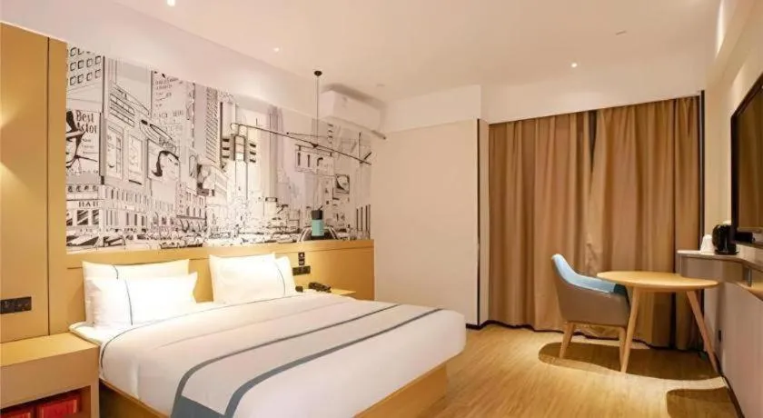 Bed in City Comfort Inn Haikou Zhongjie Road Walking Street