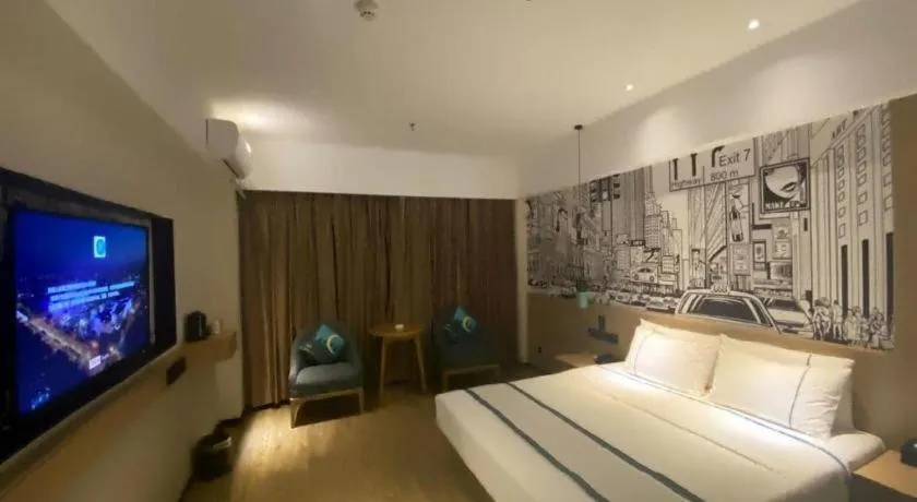 Bed in City Comfort Inn Haikou Zhongjie Road Walking Street