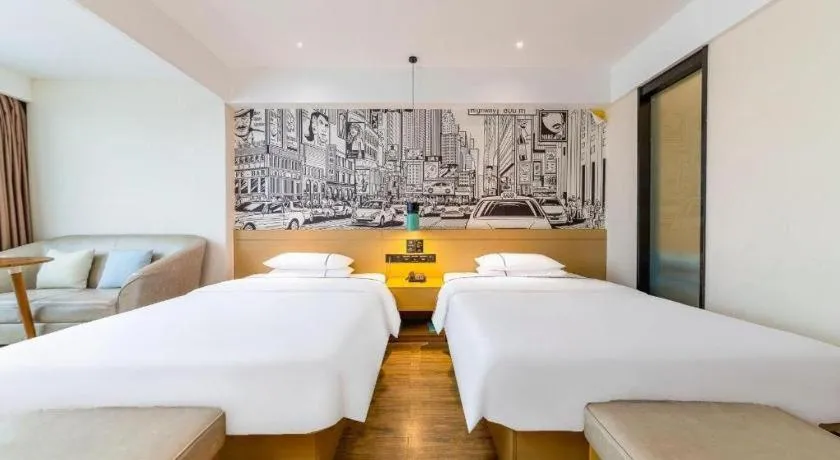 Bed in City Comfort Inn Haikou Zhongjie Road Walking Street