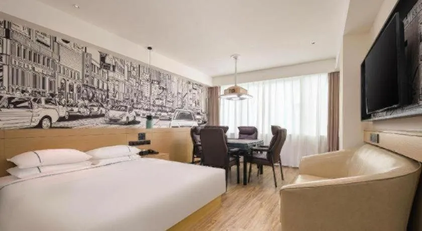 Bed in City Comfort Inn Haikou Zhongjie Road Walking Street