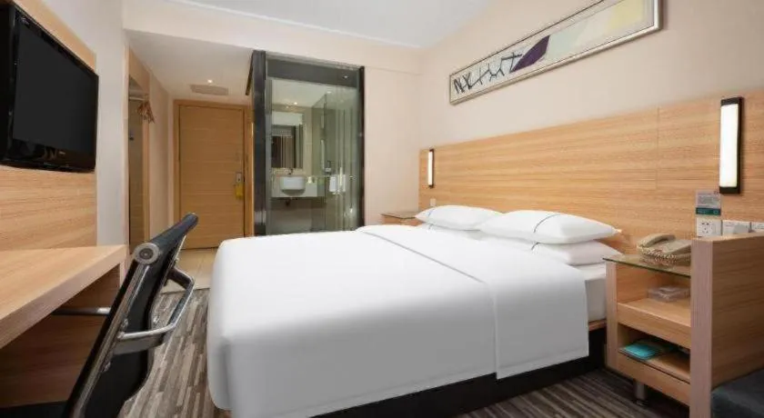 Bed in City Comfort Inn Wuhan Huanghe Tower Shouyi Metro Station