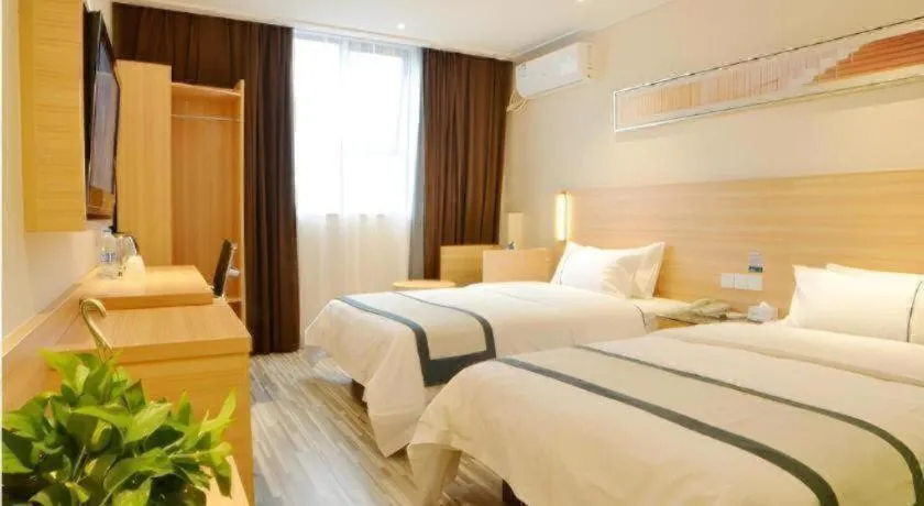 Bed in City Comfort Inn Wuhan Huanghe Tower Shouyi Metro Station