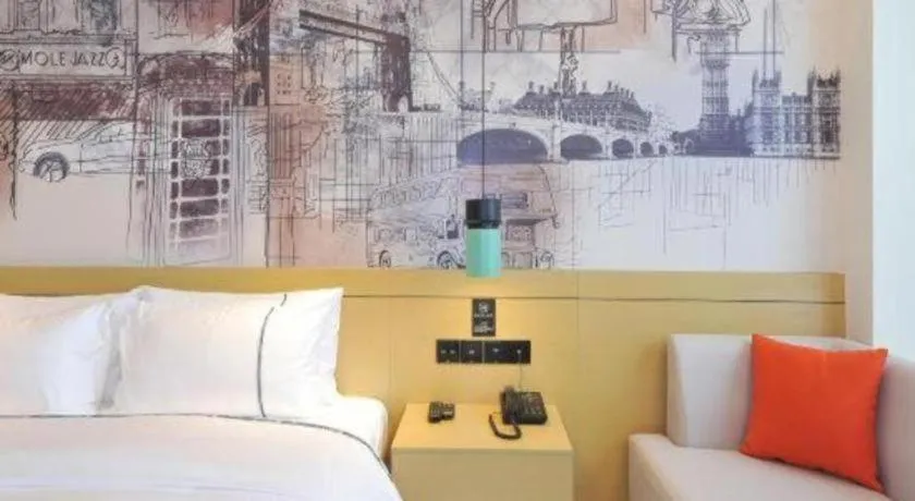 Bed in City Comfort Inn Chengdu Wenjiang University Town Fengxi River Metro Station