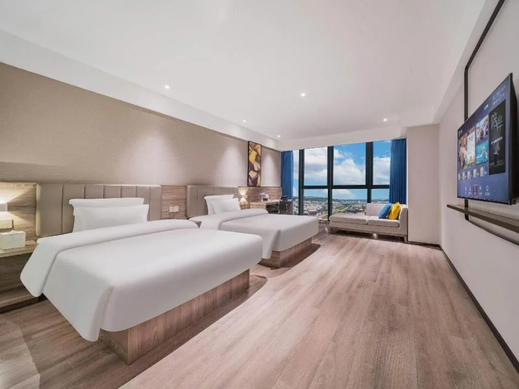 Bed in 7 Days Premium Hotel Chongqing Jiangbei International Airport Terminal 3