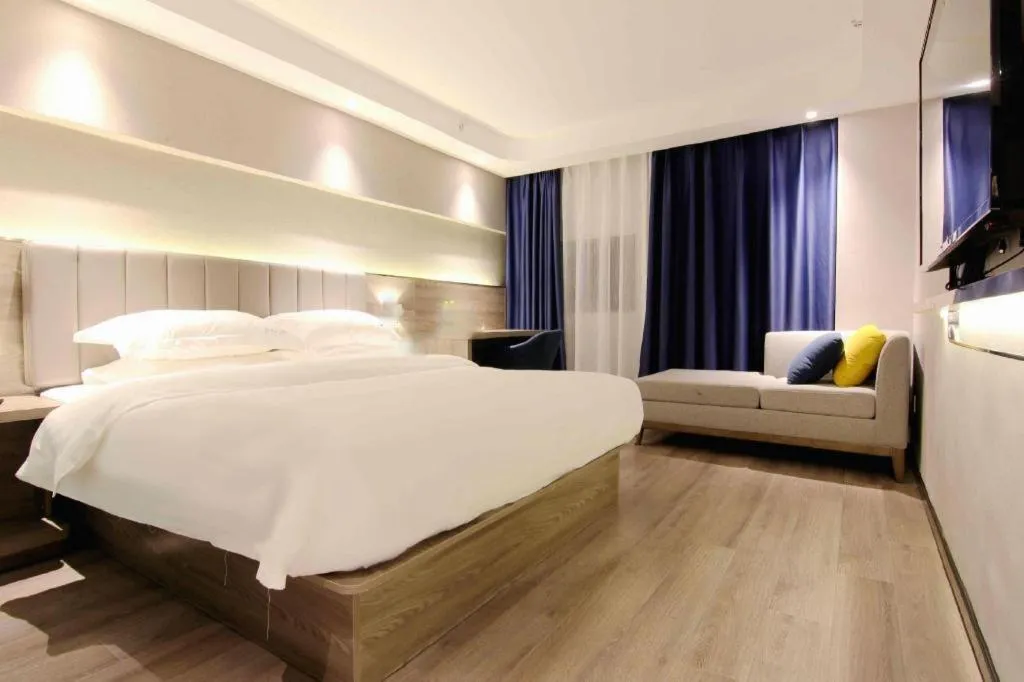 Bed in 7 Days Premium Hotel Chongqing Jiangbei International Airport Terminal 3