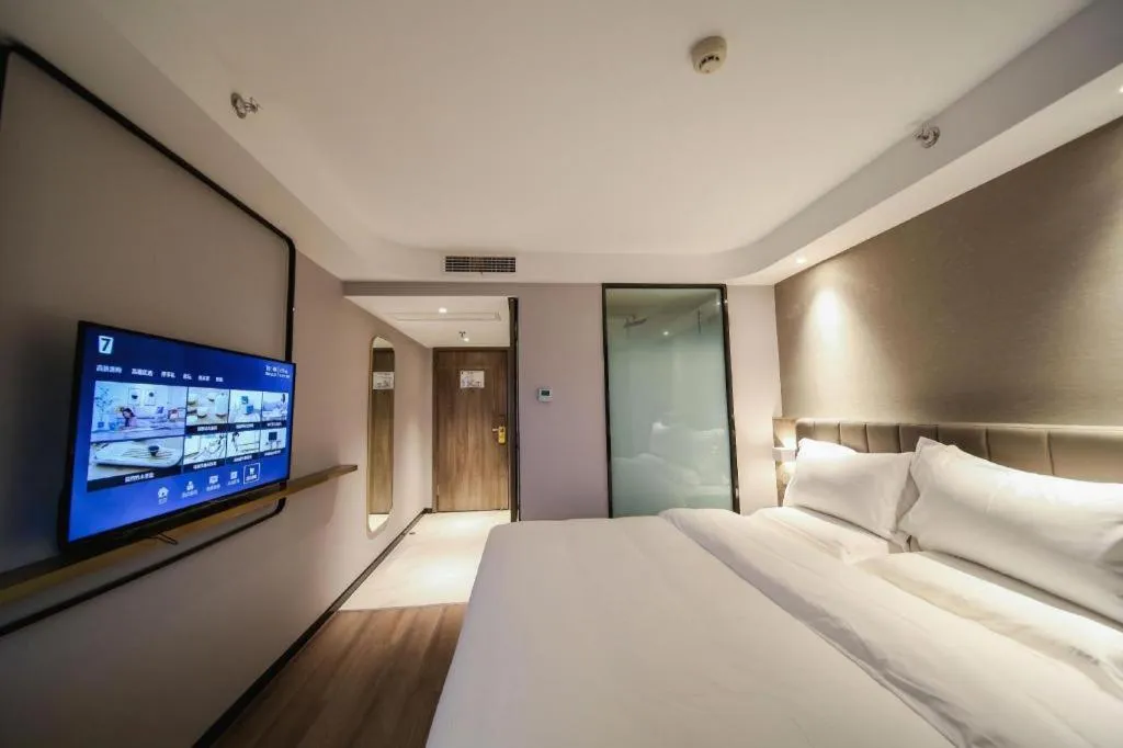 Bed in 7 Days Premium Hotel Chongqing Jiangbei International Airport Terminal 3