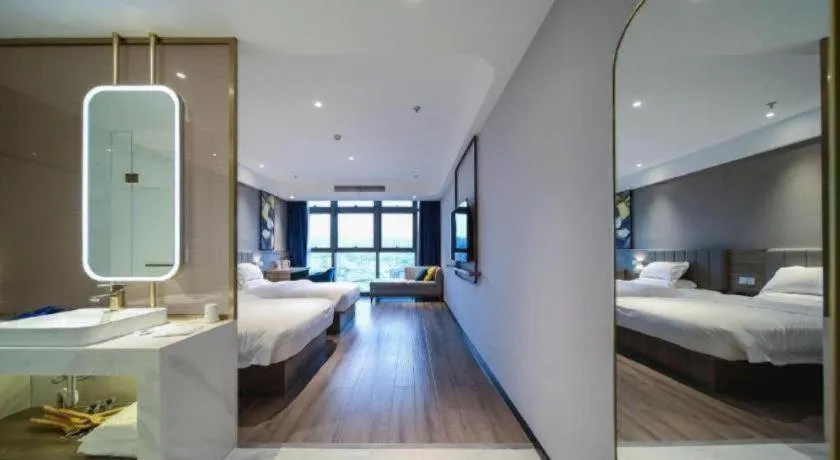 Bed in 7 Days Premium Hotel Chongqing Jiangbei International Airport Terminal 3