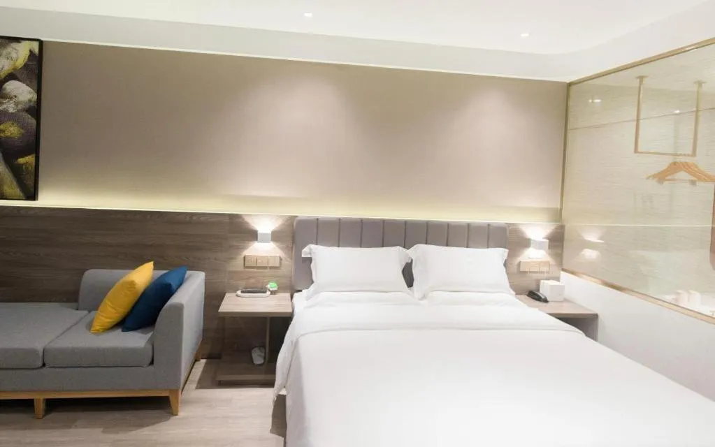 Bed in 7 Days Premium Hotel Chongqing Jiangbei International Airport Terminal 3