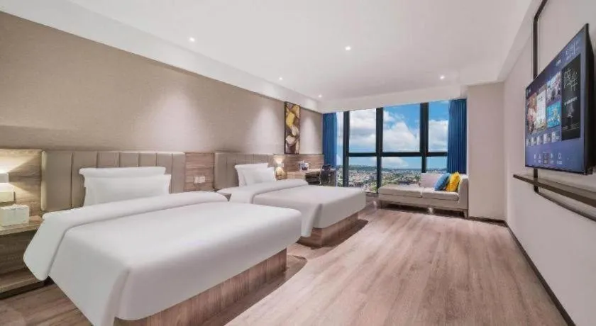 Bed in 7 Days Premium Hotel Chongqing Jiangbei International Airport Terminal 3