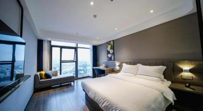 Bed in 7 Days Premium Hotel Chongqing Jiangbei International Airport Terminal 3