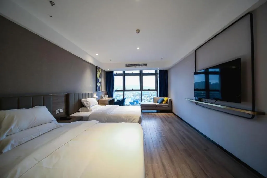 Bed in 7 Days Premium Hotel Chongqing Jiangbei International Airport Terminal 3